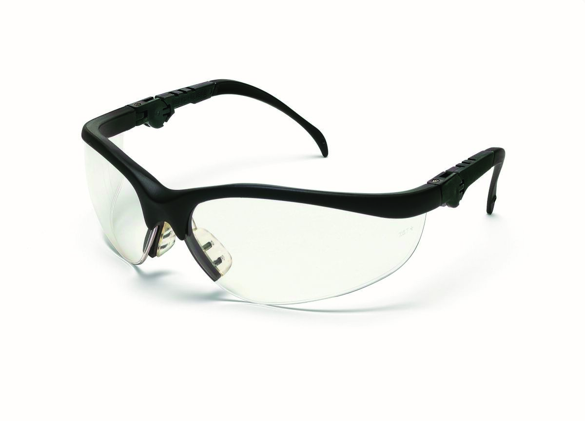 Okulary ochronne MCR Klondike Plus, bezbarwne soczewki, czarne oprawki