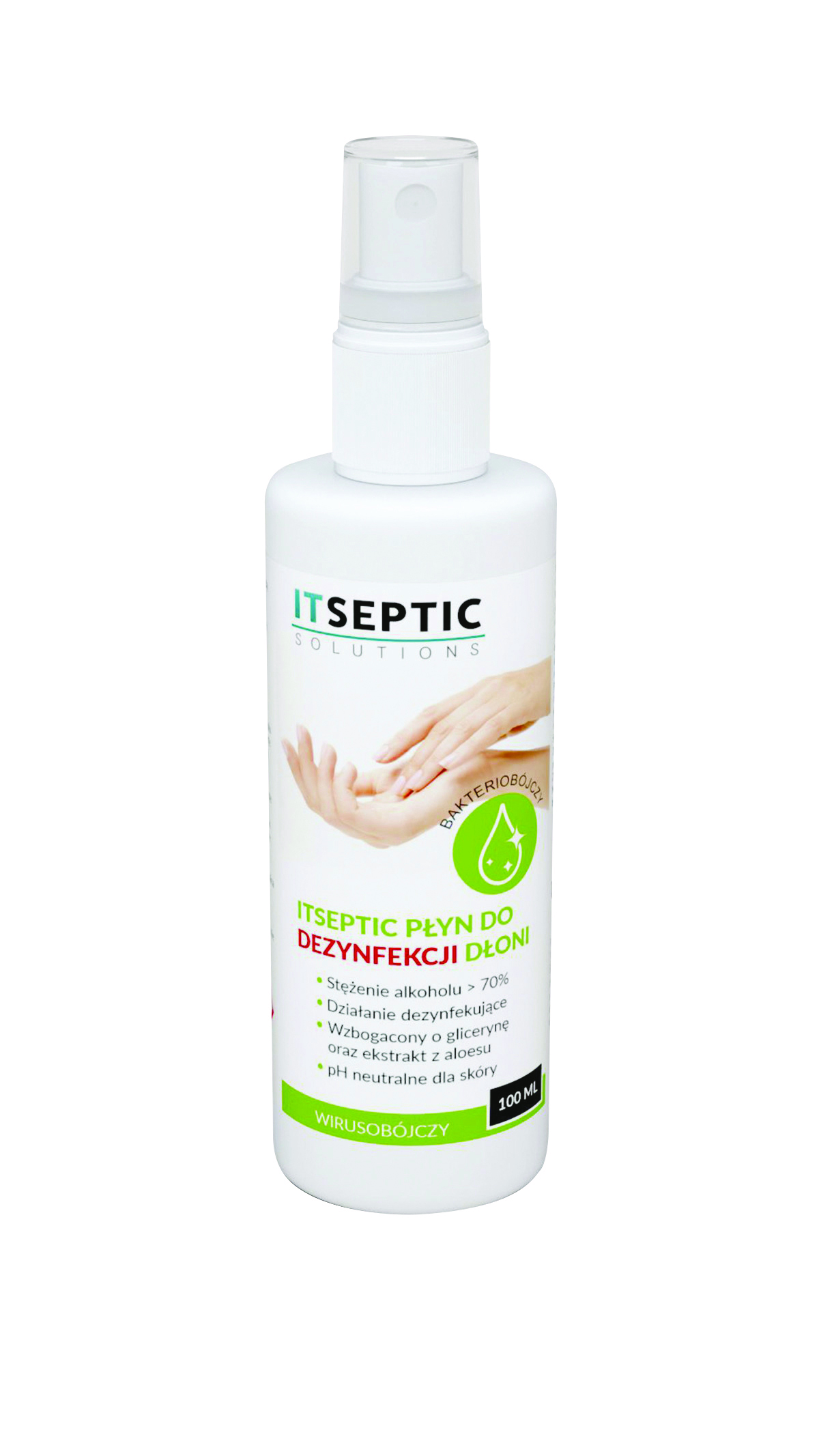 Płyn do dezynfekcji dłoni itseptic, 100ml