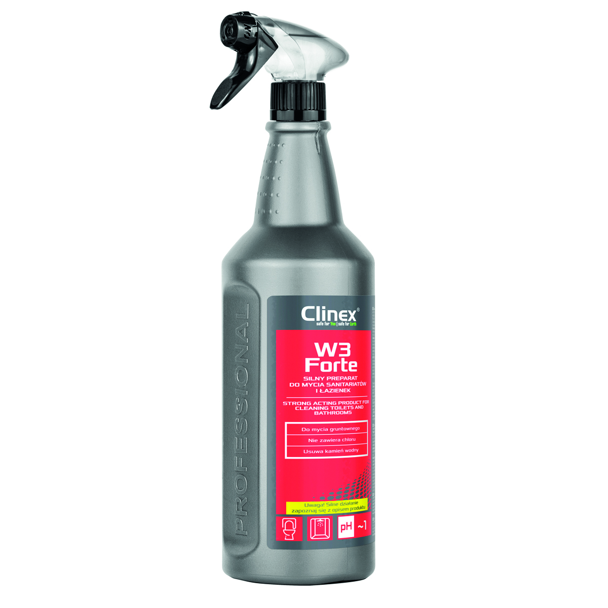 Clinex w3 forte 77-634 płyn do mycia sanitariatów i łazienek 1l Clinex w3 forte 77-634 płyn do mycia sanitariatów i łazienek 1l