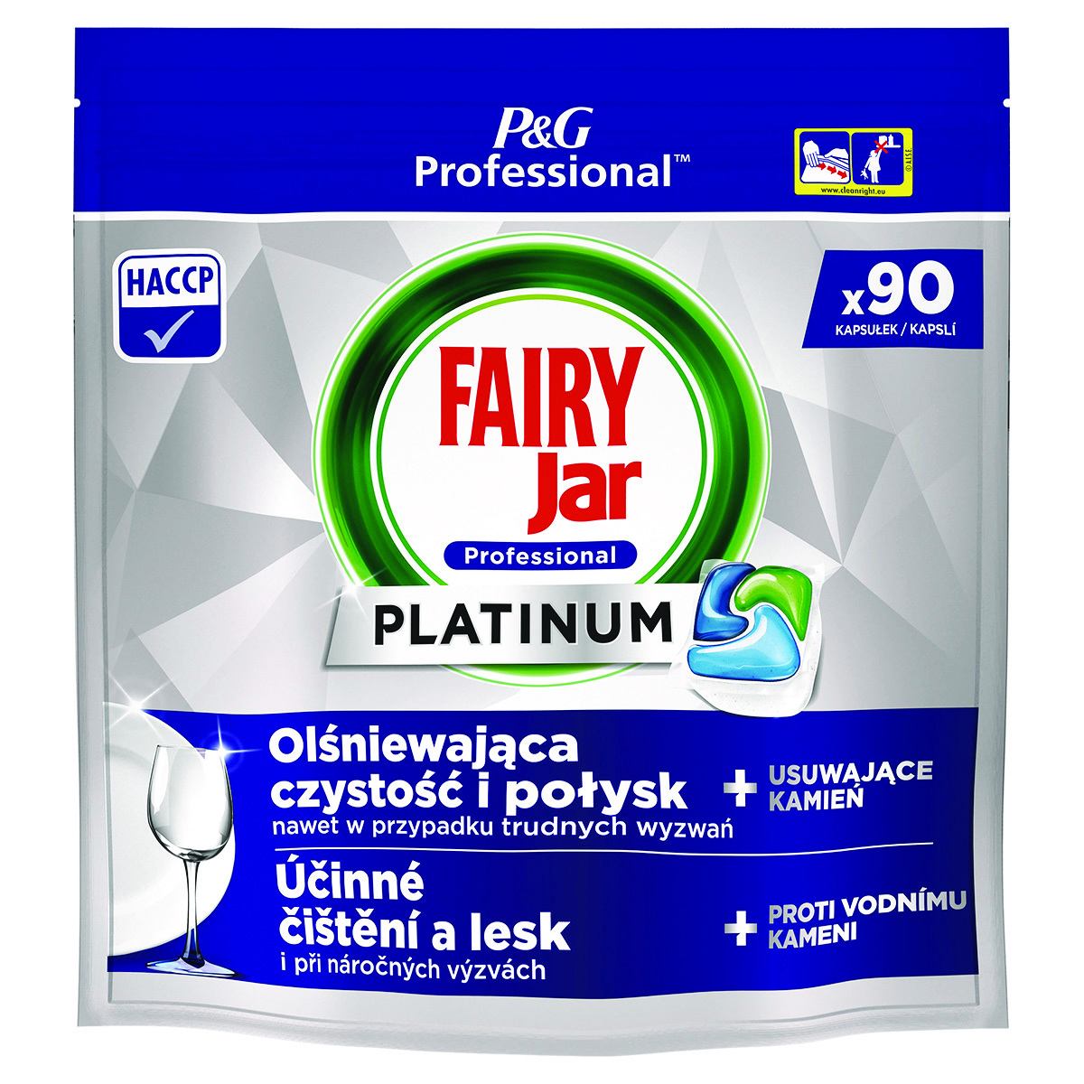 Kapsułki do zmywarki fairy platinium, profesjonalne, 90 szt.