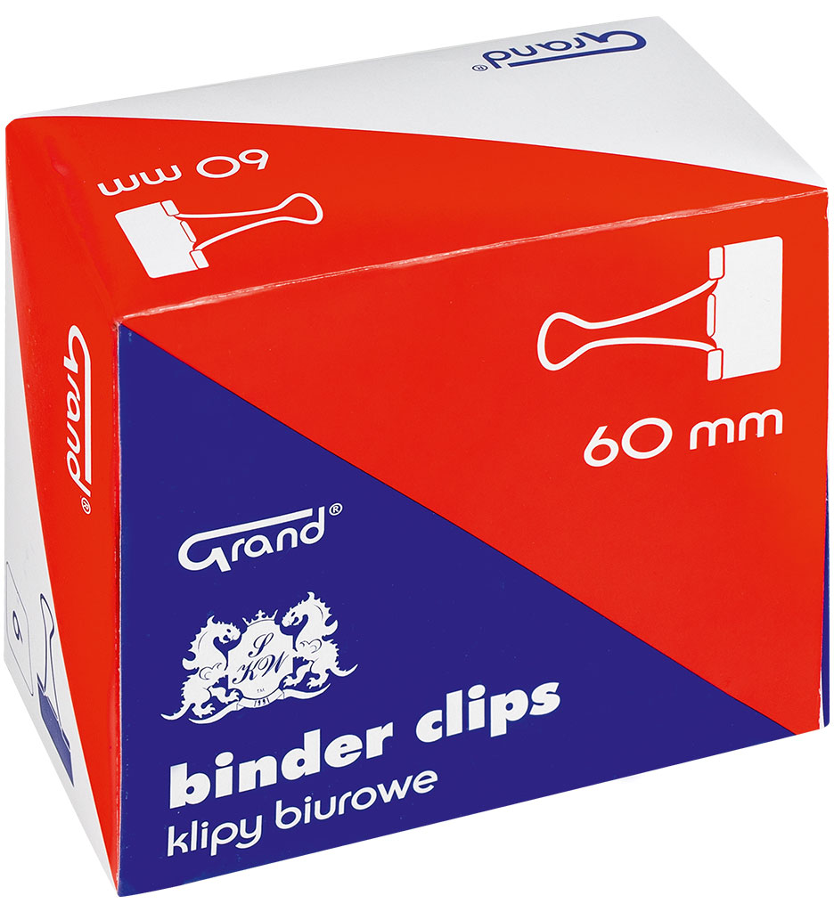 Clips double 60mm Grand 6 szt. Clips double 60mm Grand 6 szt.