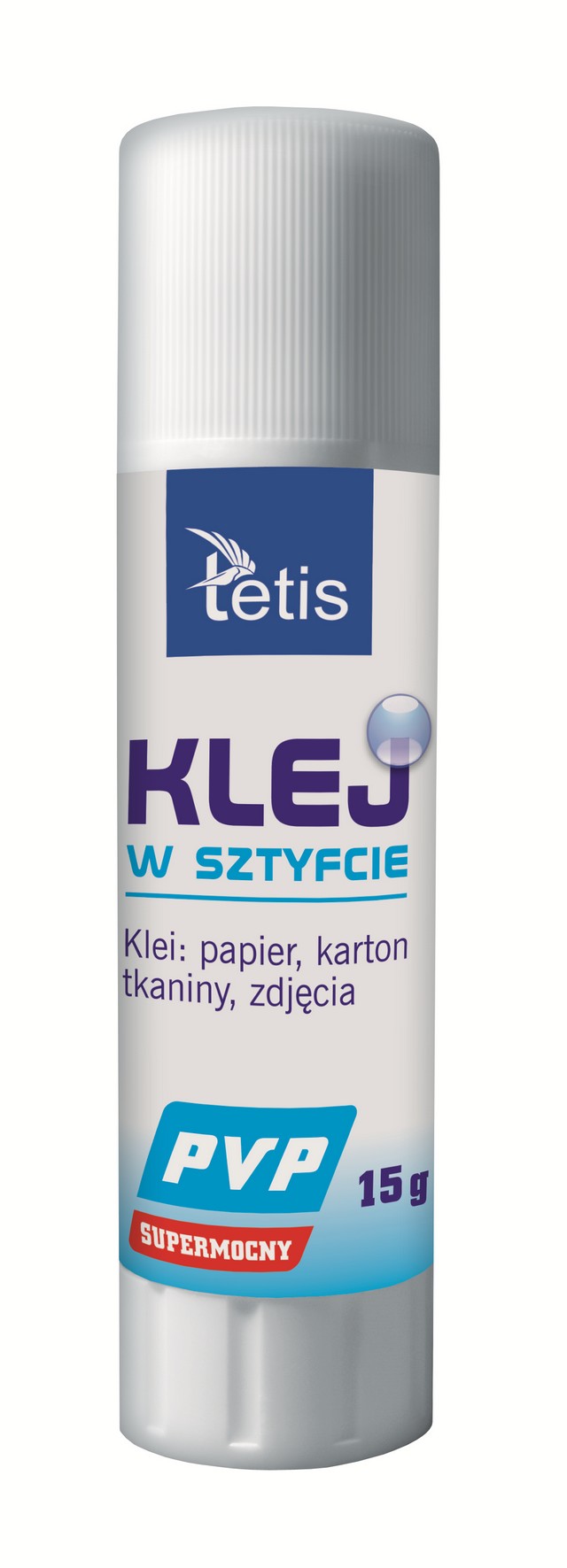 Klej w sztyfcie Tetis 15 g bezbarwny Klej w sztyfcie Tetis 15 g bezbarwny
