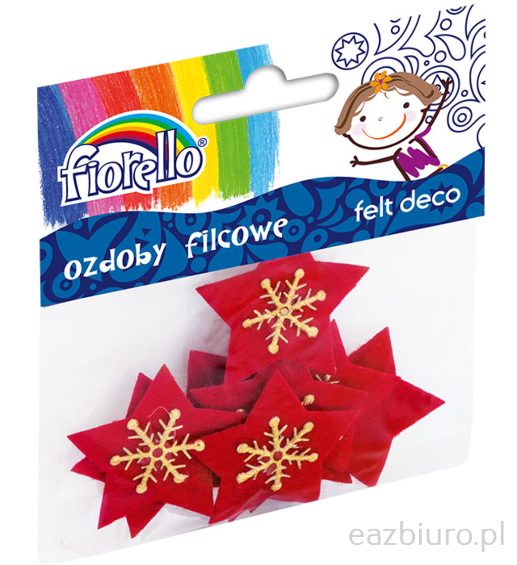 Ozdoby filcowe Fiorello gr-ch301 gwiazda | eazbiuro.pl | Odbierz szybko!