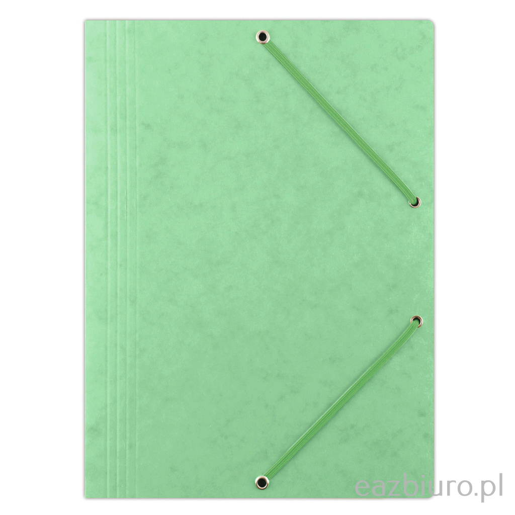 Teczka z gumką Office Products, preszpan, A4, 390gsm, 3-skrzydłowa, jasnozielona | eazbiuro.pl | Zamów już dziś!
