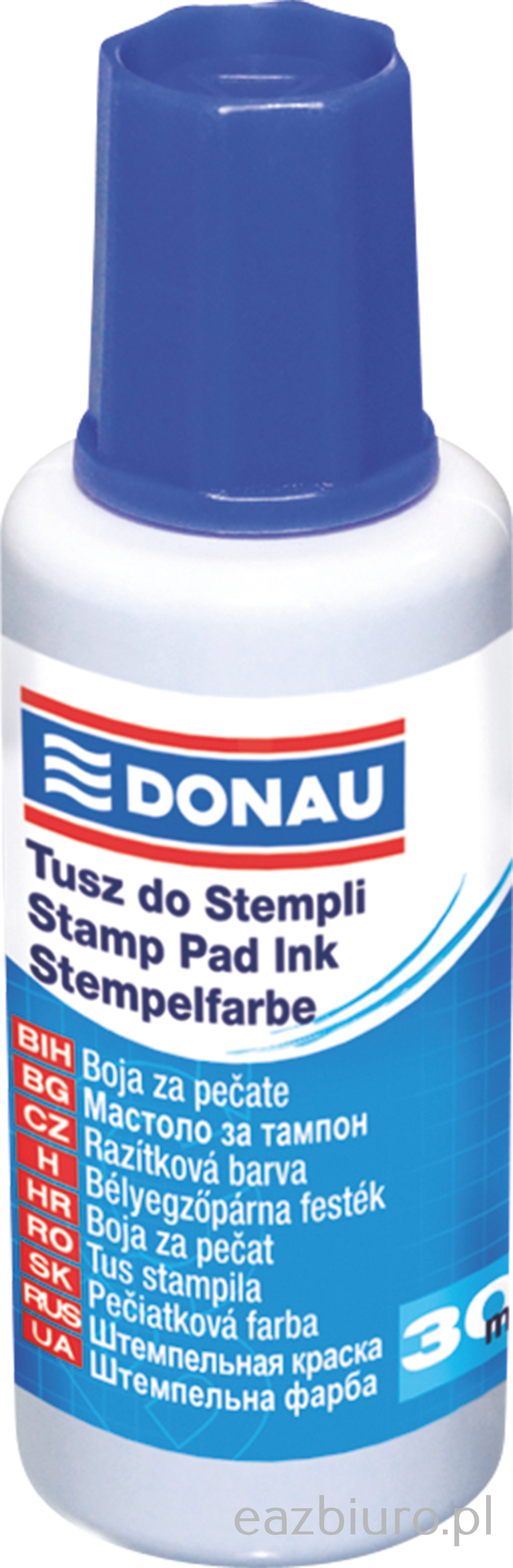 Tusz do stempli Donau 30 ml niebieski | eazbiuro.pl | Zamów natychmiast!