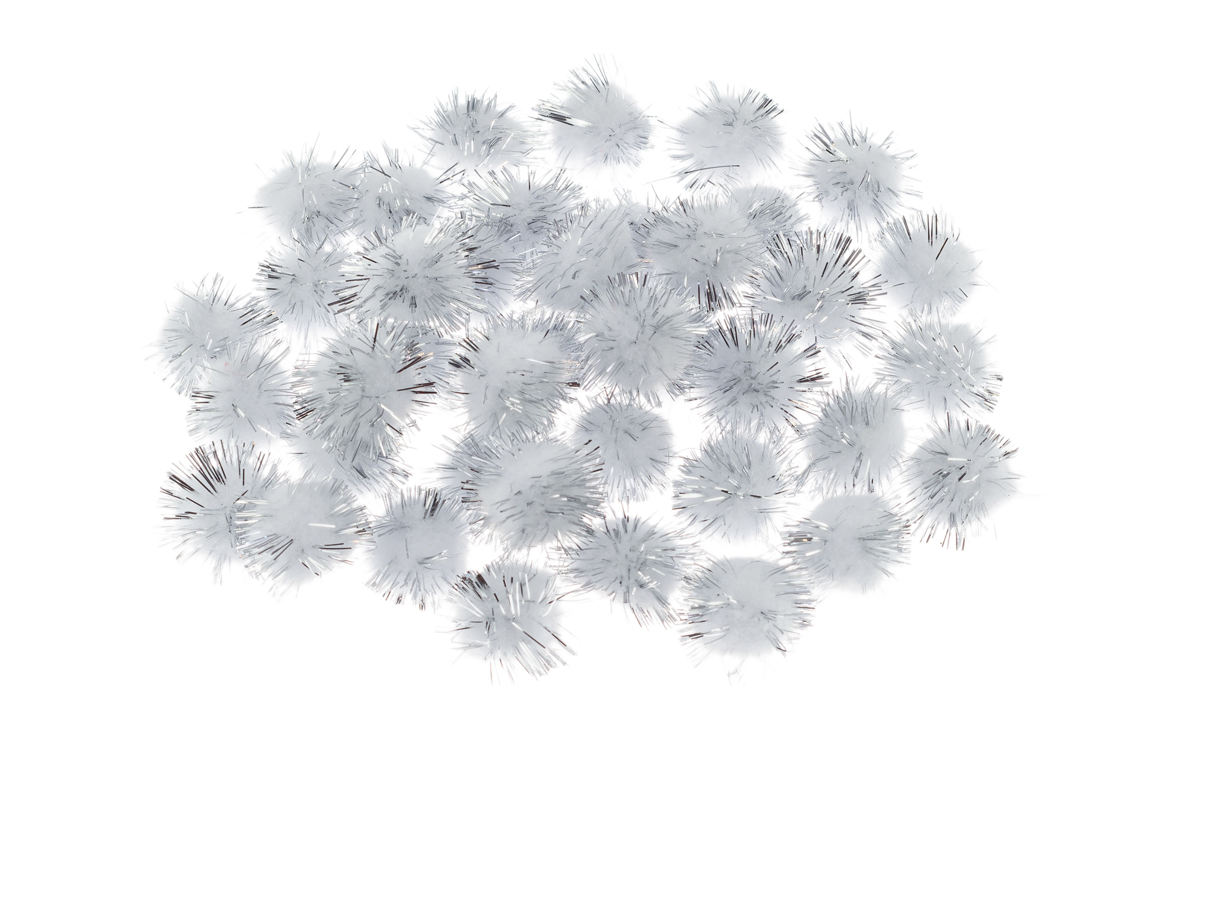 Pompony Brewis pom23 metalik białe | eazbiuro.pl | Dodaj do koszyka!