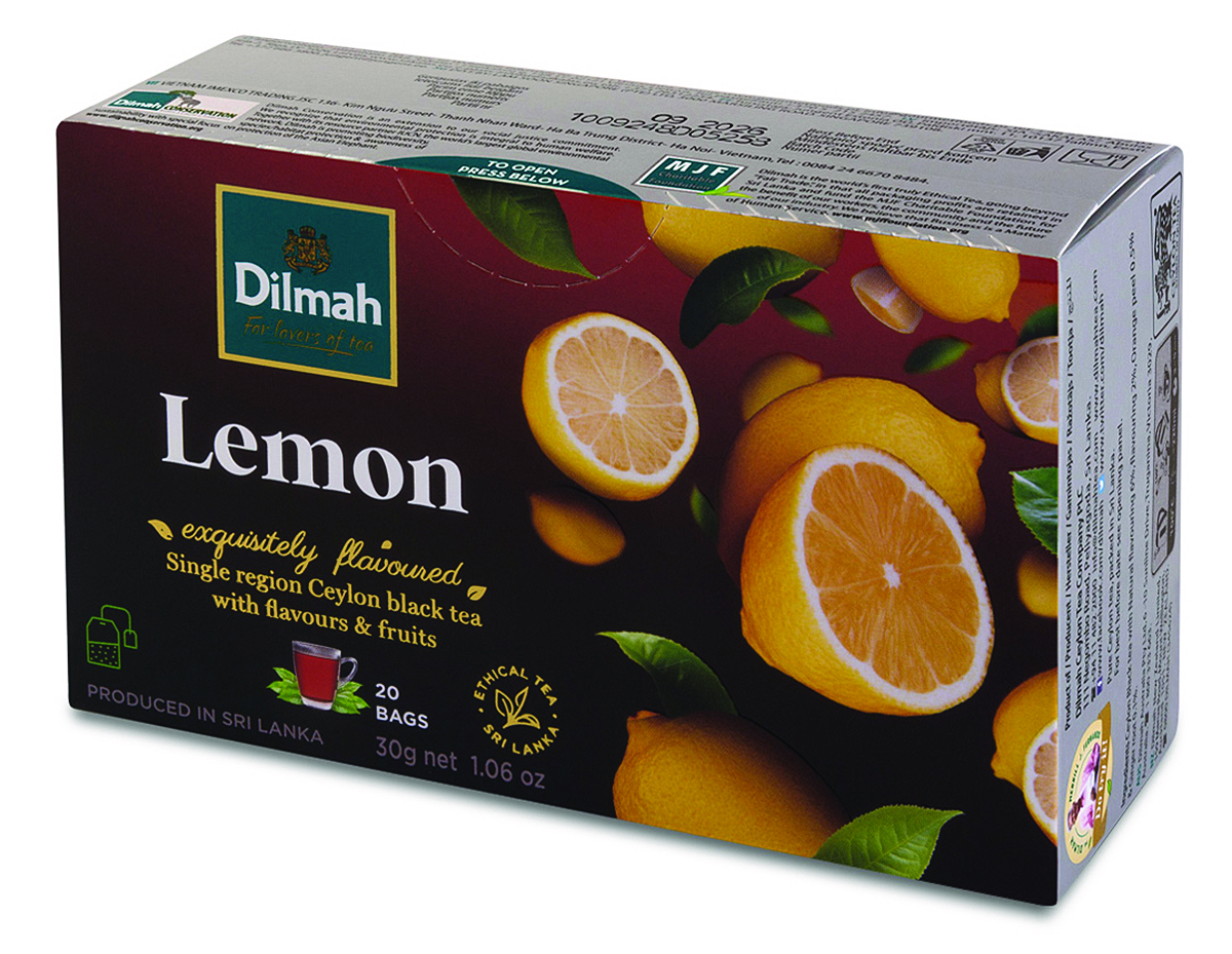 Herbata czarna Dilmah z cytryną 20 torebek
