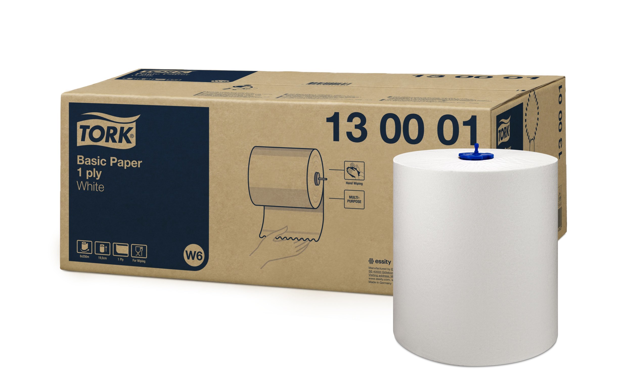 Tork czyściwo papierowe do podstawowych zadań w6 Matic 130001 250mb