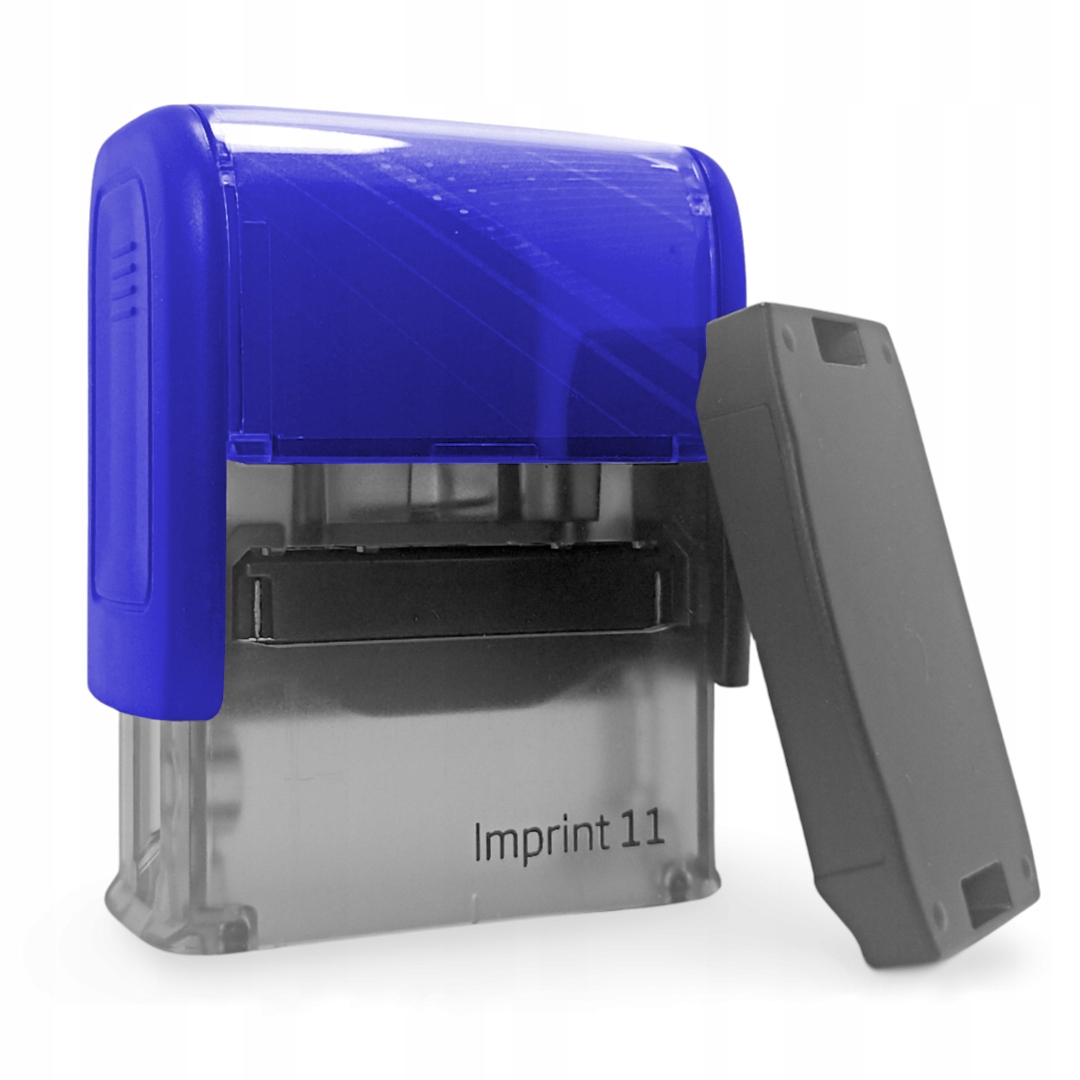 Pieczątka Trodat 8911 imprint niebieska obudowa + poduszka + gumka | eazbiuro.pl | Wybierz mądrze!