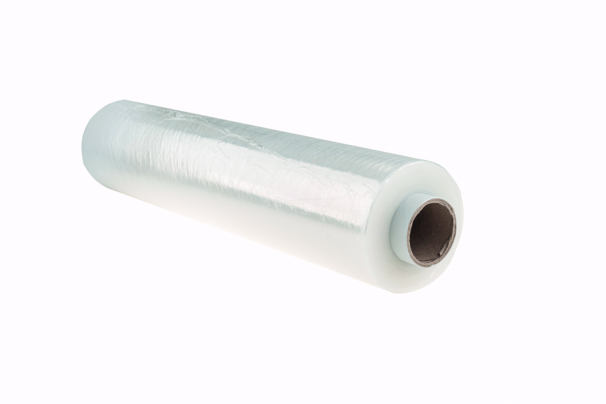 Folia stretch Office Products ręczna, 3,0kg netto, szer. 500mm, gr. 23µm, transparentna