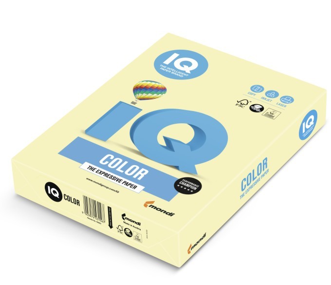 Papier ksero iq kolor A4 160g jasnożółty ye23 Papier ksero iq kolor A4 160g jasnożółty ye23