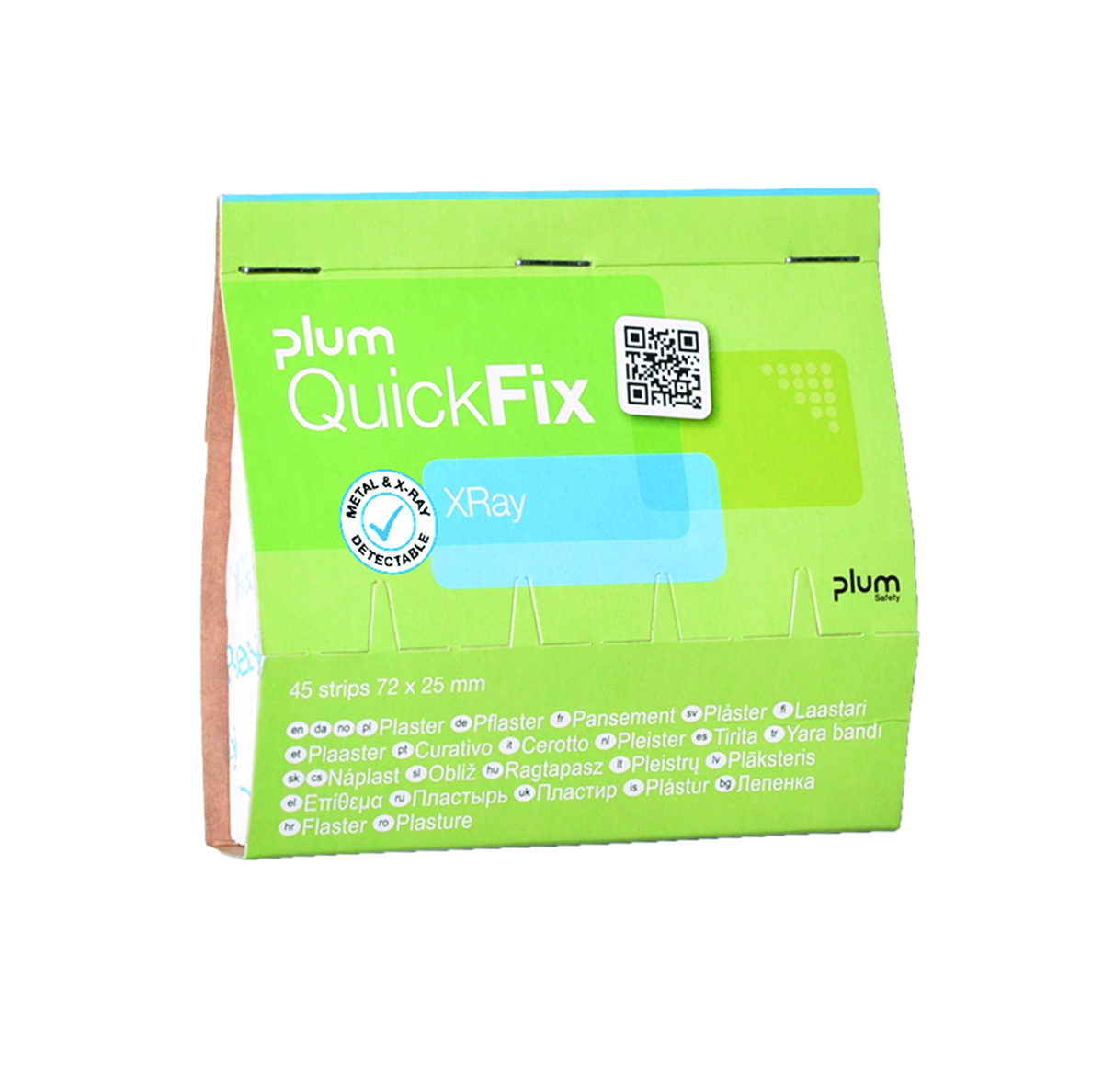 Plastry wykrywalne PLUM QuickFix Xray, wkład, 45 szt. Plastry wykrywalne PLUM QuickFix Xray, wkład, 45 szt.