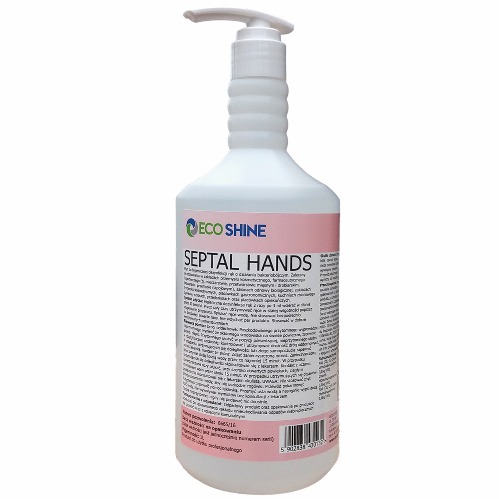 Eco Shine septal Hands 1l płyn do dezynfekcji rąk