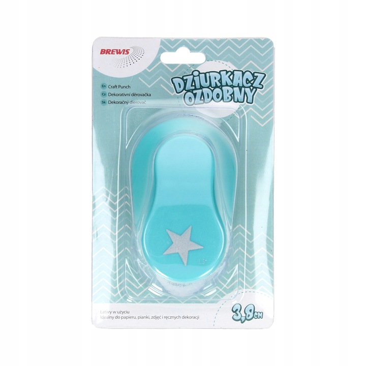 Dziurkacz ozdobny 3,8 cm gwiazda | eazbiuro.pl | Działaj śmiało!