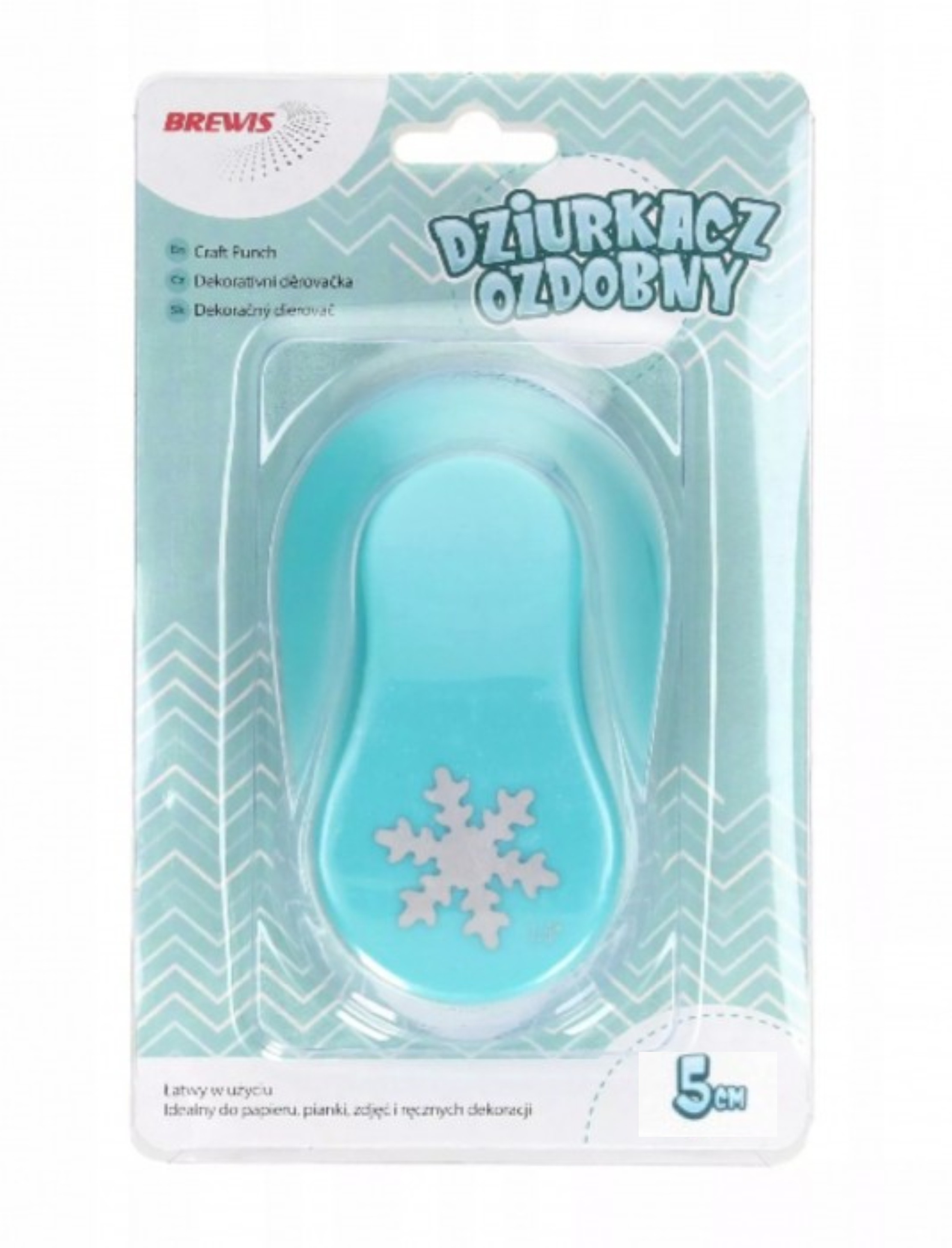 Dziurkacz ozdobny 5 cm śnieżynka | eazbiuro.pl | Kup bez wahania!