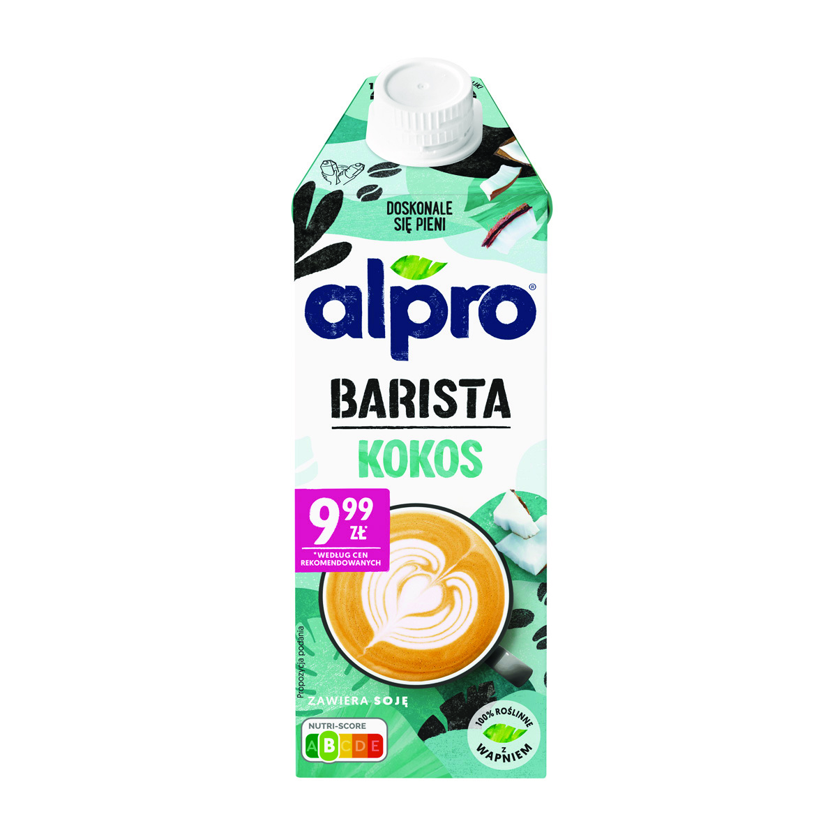 Napój roślinny Alpro Barista kokosowo-sojowy 750ml (minimalna sprzedaż = 8 sztuk)