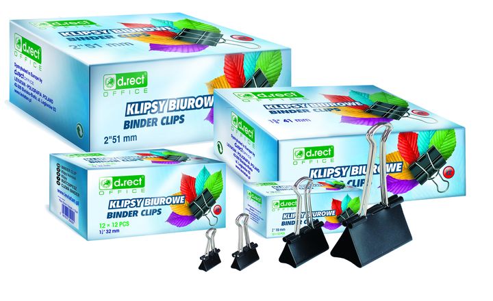 Clips double eko 41 mm 12 sztuk Clips double eko 41 mm 12 sztuk