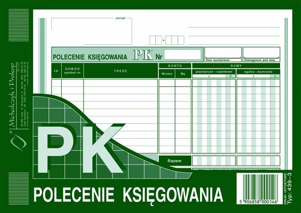 Druk polecenie księgowania A5 offset | eazbiuro.pl | Działaj śmiało!