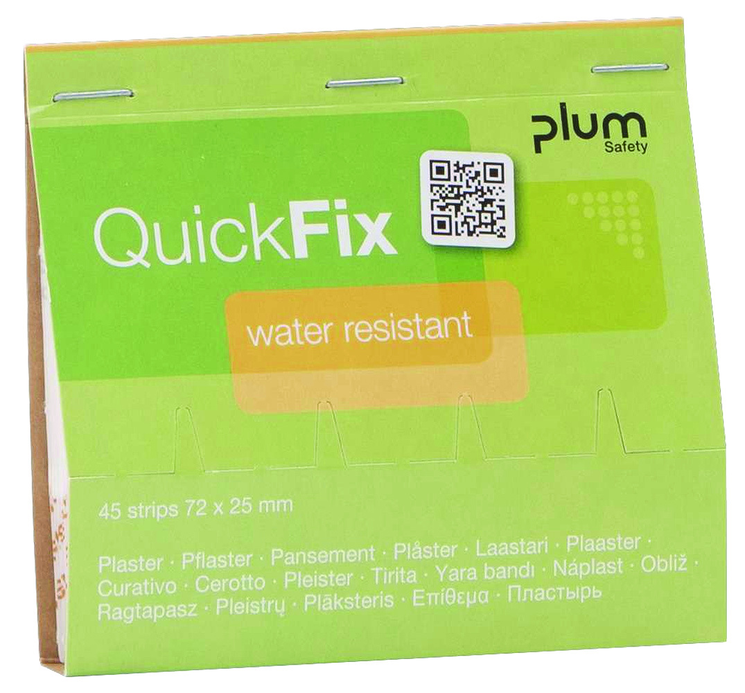 Plastry wodoodporne opatrunkowe PLUM QuickFix, wkład, 45 szt.