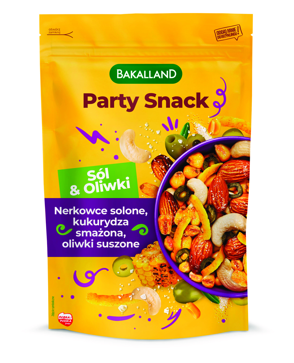 Party Snack BAKALLAND Sól & Oliwki, 170g