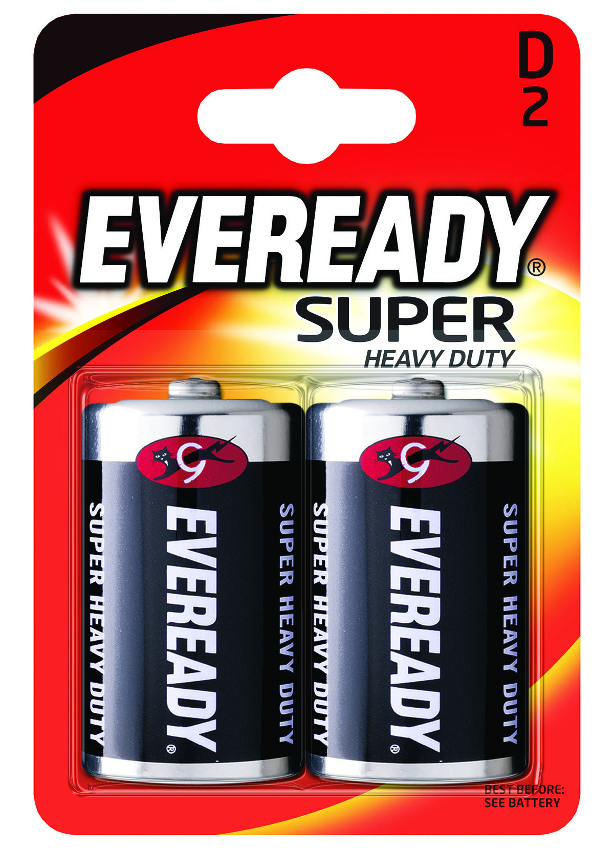 Bateria eveready super heavy duty, d, r20, 1,5v, 2 sztuki