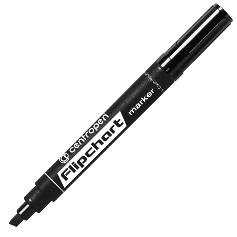Marker do flipchartu 8560 Centropen ścięta końcówka czarny
