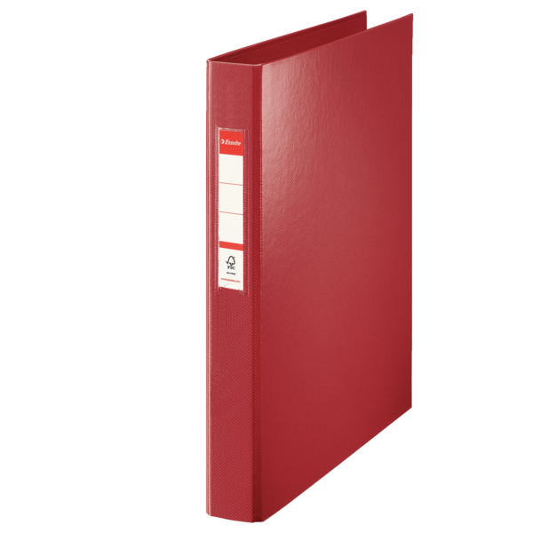 Segregator Esselte A4 z 4 kółkami, A4 42 mm, bordowy | eazbiuro.pl | Kup taniej!