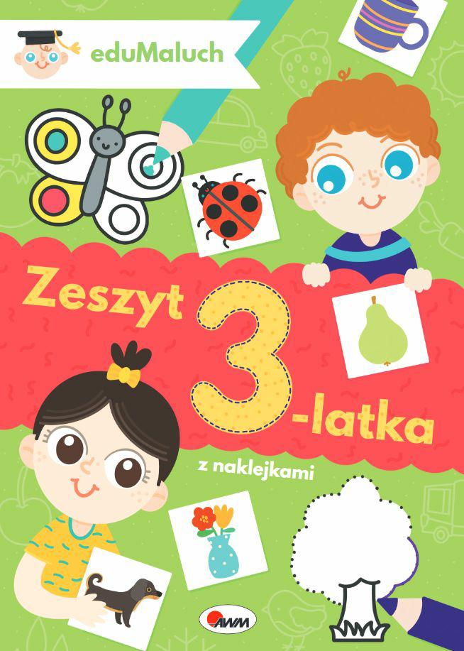 Edumaluch zeszyt 3-latka – książeczka aktywizująca | Rozwijaj kreatywność Edumaluch zeszyt 3-latka – książeczka aktywizująca | Rozwijaj kreatywność