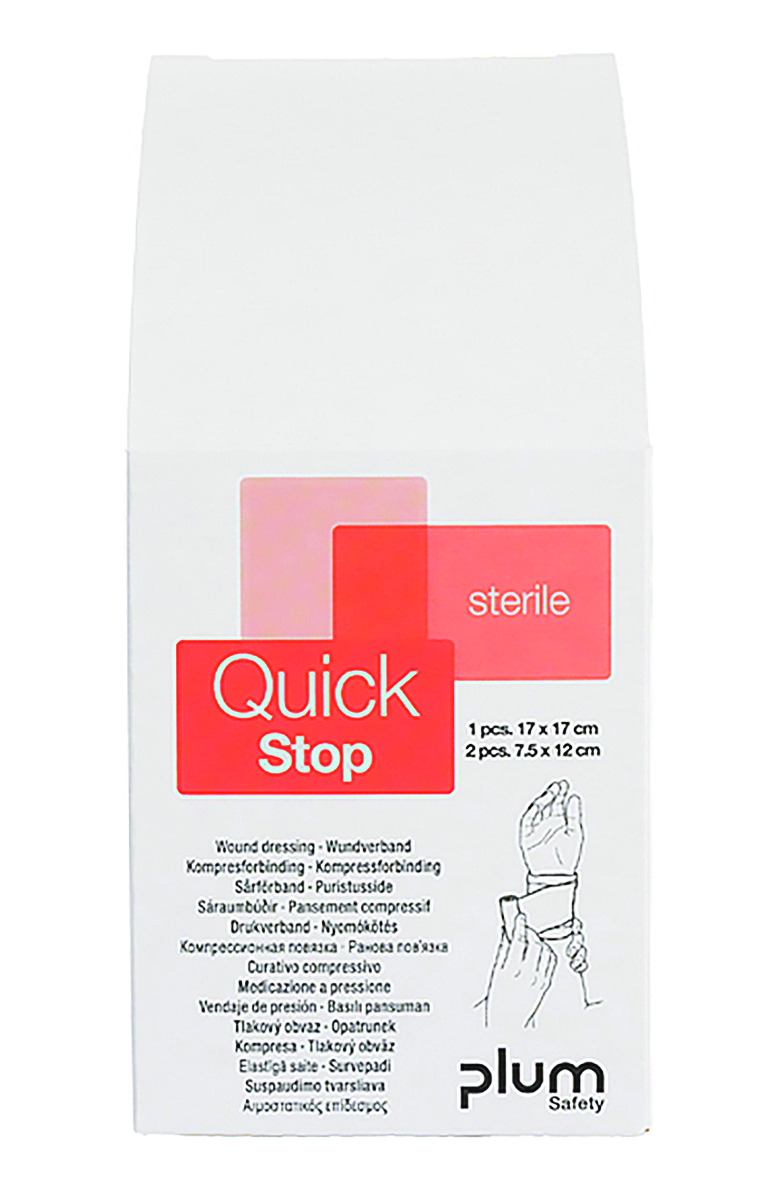 Zestaw opatrunkowy PLUM QuickStop, 3 szt. Zestaw opatrunkowy PLUM QuickStop, 3 szt.
