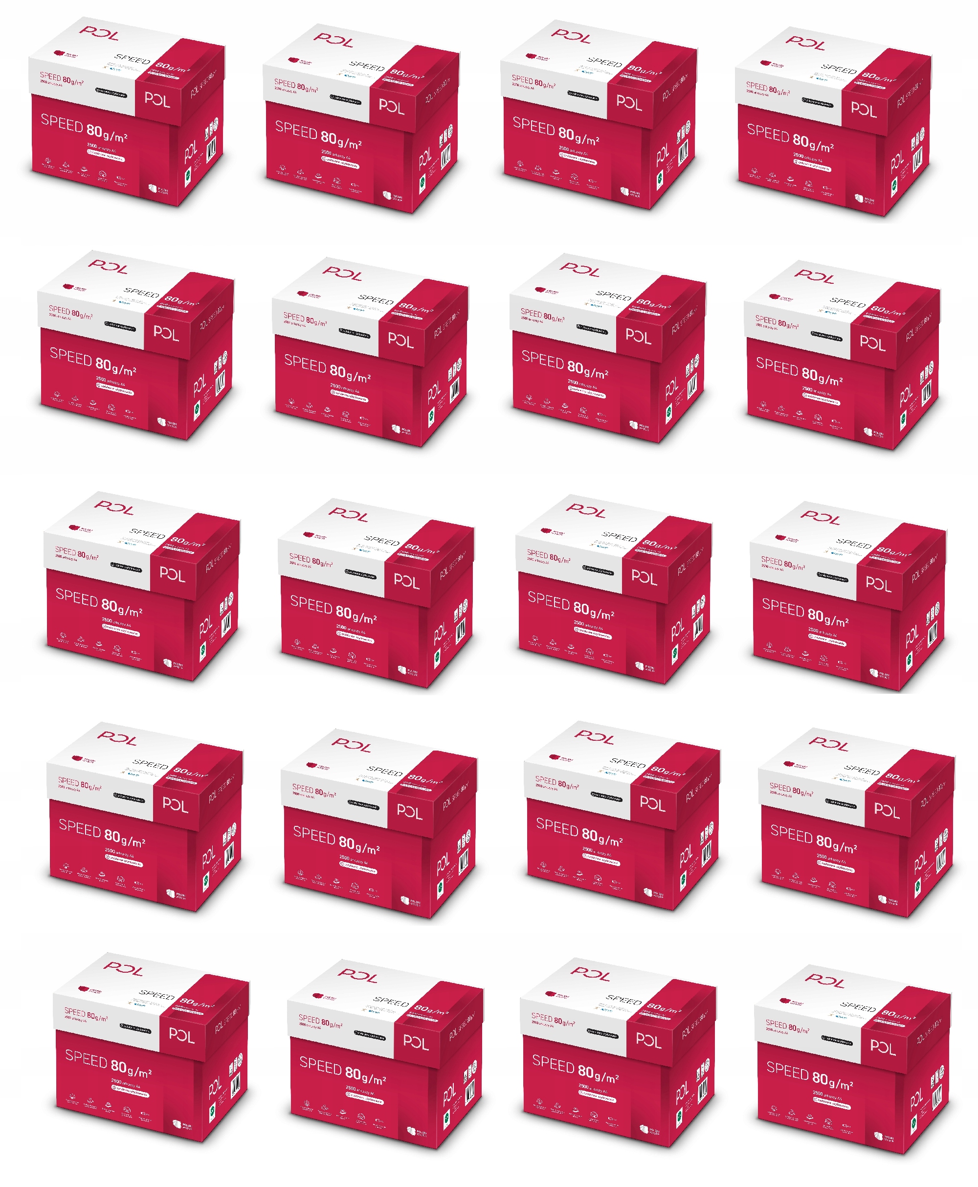Papier ksero Polspeed A4 80 g/m2 min.100 ryz - Kupuj taniej.