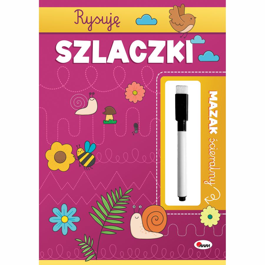 Mazak ścieralny rysuję szlaczki – książeczka edukacyjna | Nauka przez zabawę Mazak ścieralny rysuję szlaczki – książeczka edukacyjna | Nauka przez zabawę