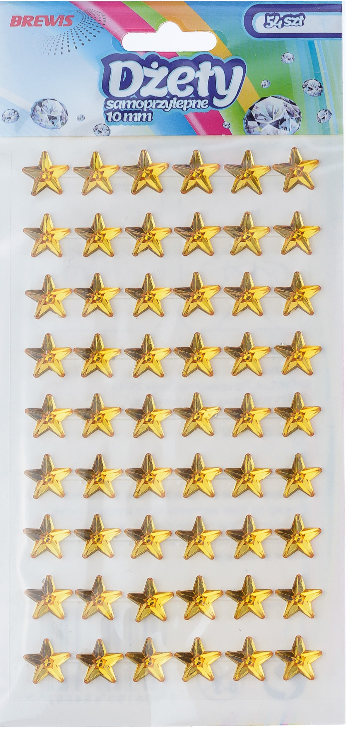 Dżety samoprzylepne gwiazdki ds40 złote | eazbiuro.pl | Zamów błyskawicznie!