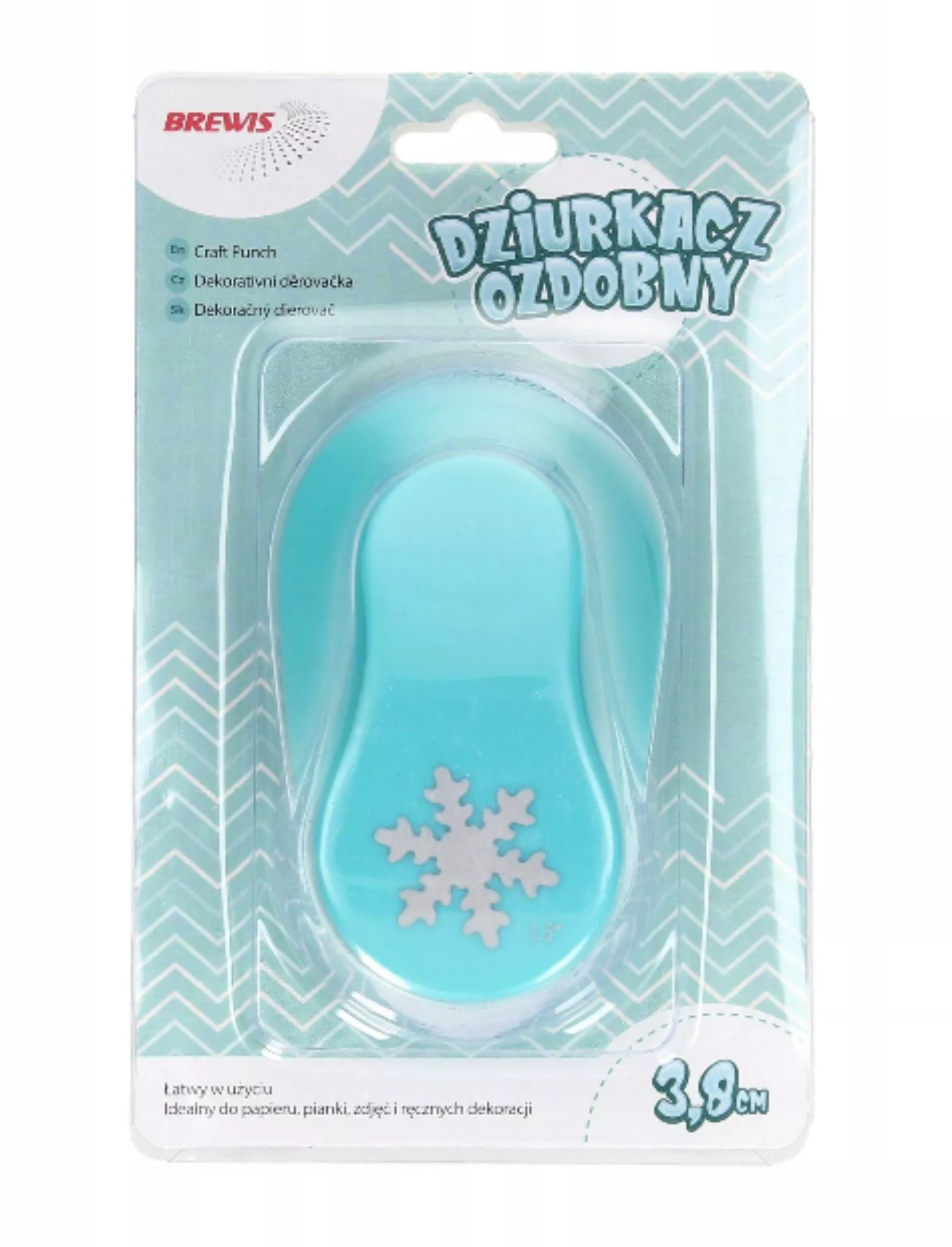 Dziurkacz ozdobny 3,8 cm śnieżynka | eazbiuro.pl | Weź zanim zniknie!