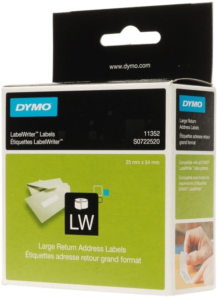 Etykieta Dymo 11352 25x54 białe s0722520 Etykieta Dymo 11352 25x54 białe s0722520