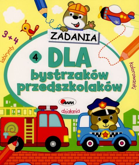 Dla bystrzaków przedszkolaków 4 – książeczka aktywizująca | Rozwijaj kreatywność Dla bystrzaków przedszkolaków 4 – książeczka aktywizująca | Rozwijaj kreatywność