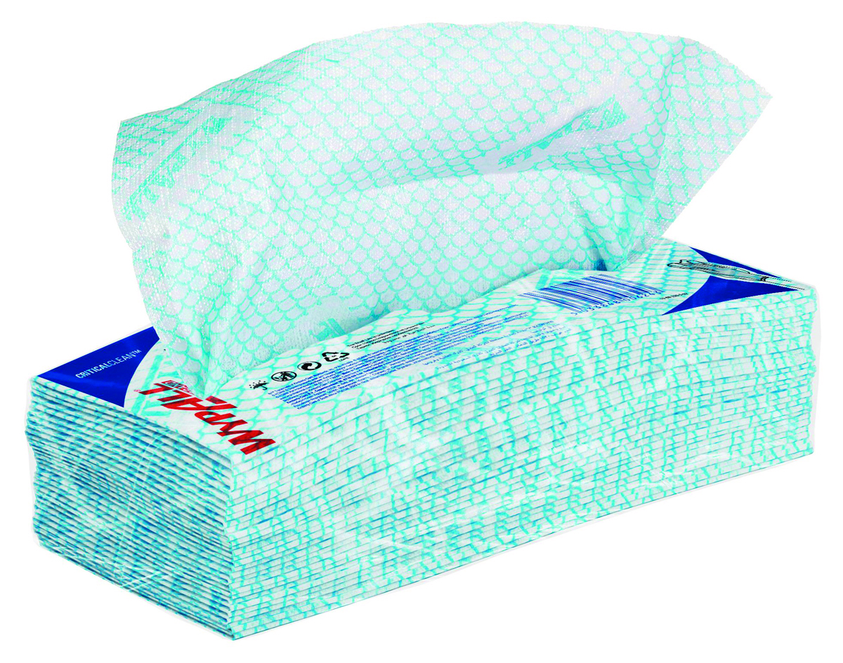 Czyściwo składane WYPALL X50, Critical Clean, włókninowe, 41,8x22,1cm, 50 szt., niebieskie