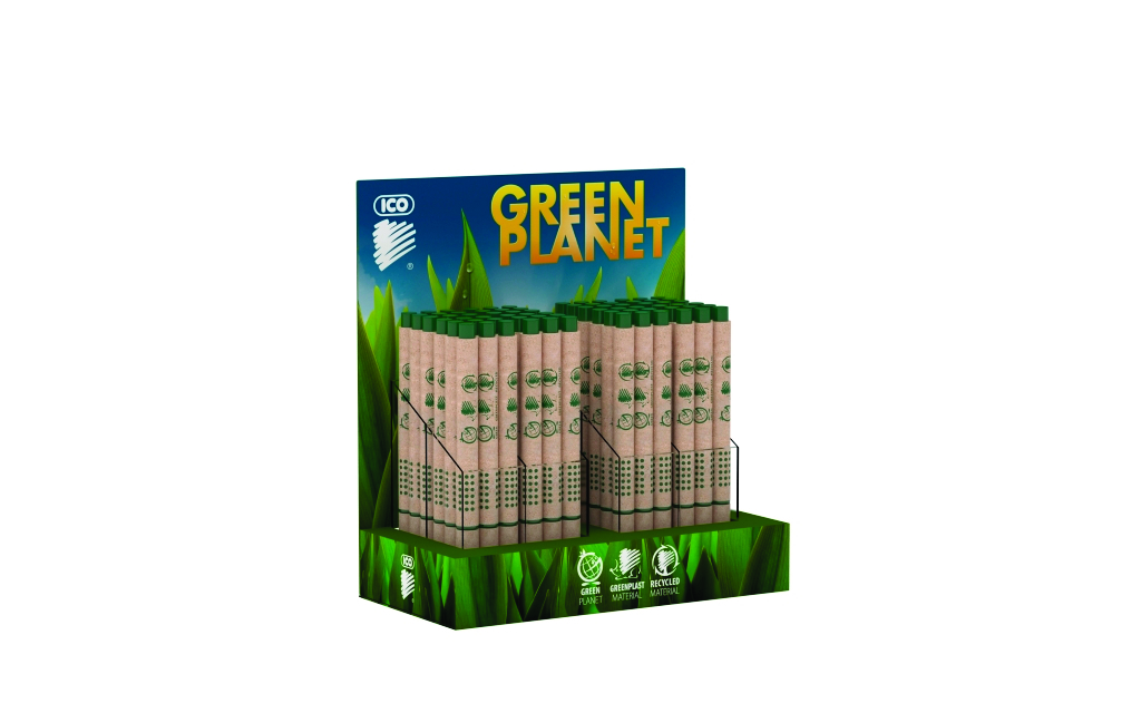 Długopis ico green, brązowy