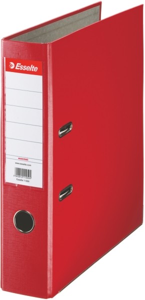 Segregator Esselte A4, ekonomiczny A4/75 mm, czerwony