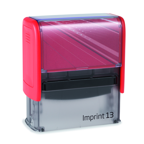 Pieczątka Trodat 8913 imprint czerwona obudowa + poduszka + gumka | eazbiuro.pl | Kup w sekundę!