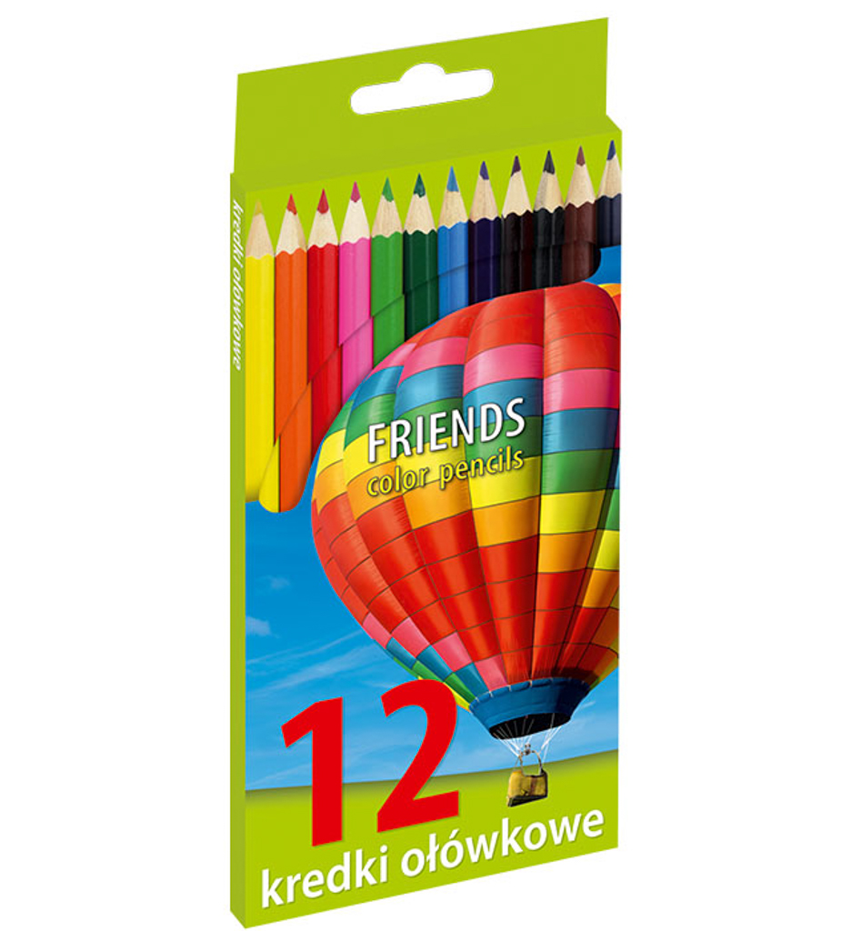 Kredki kw-Grand 12 kolorów friends