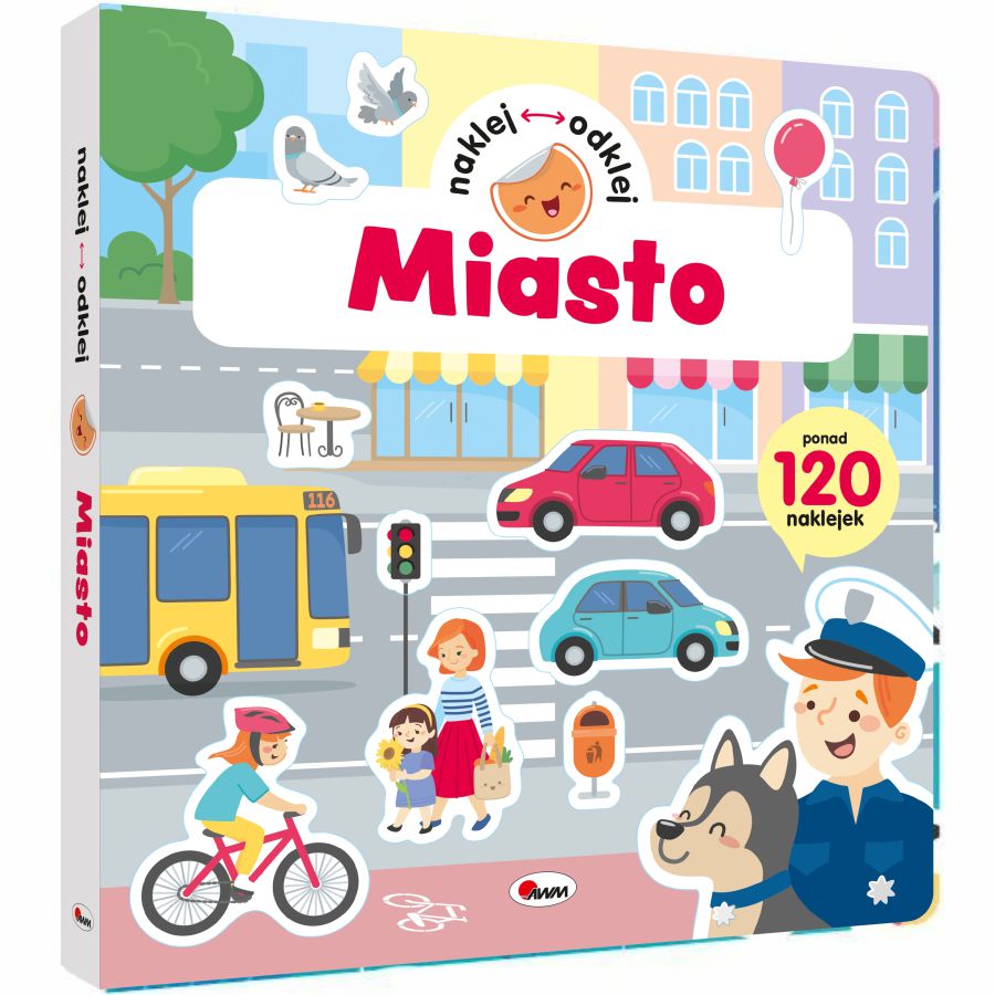 Naklej odklej miasto – książeczka edukacyjna dla dzieci | Dla małych odkrywców