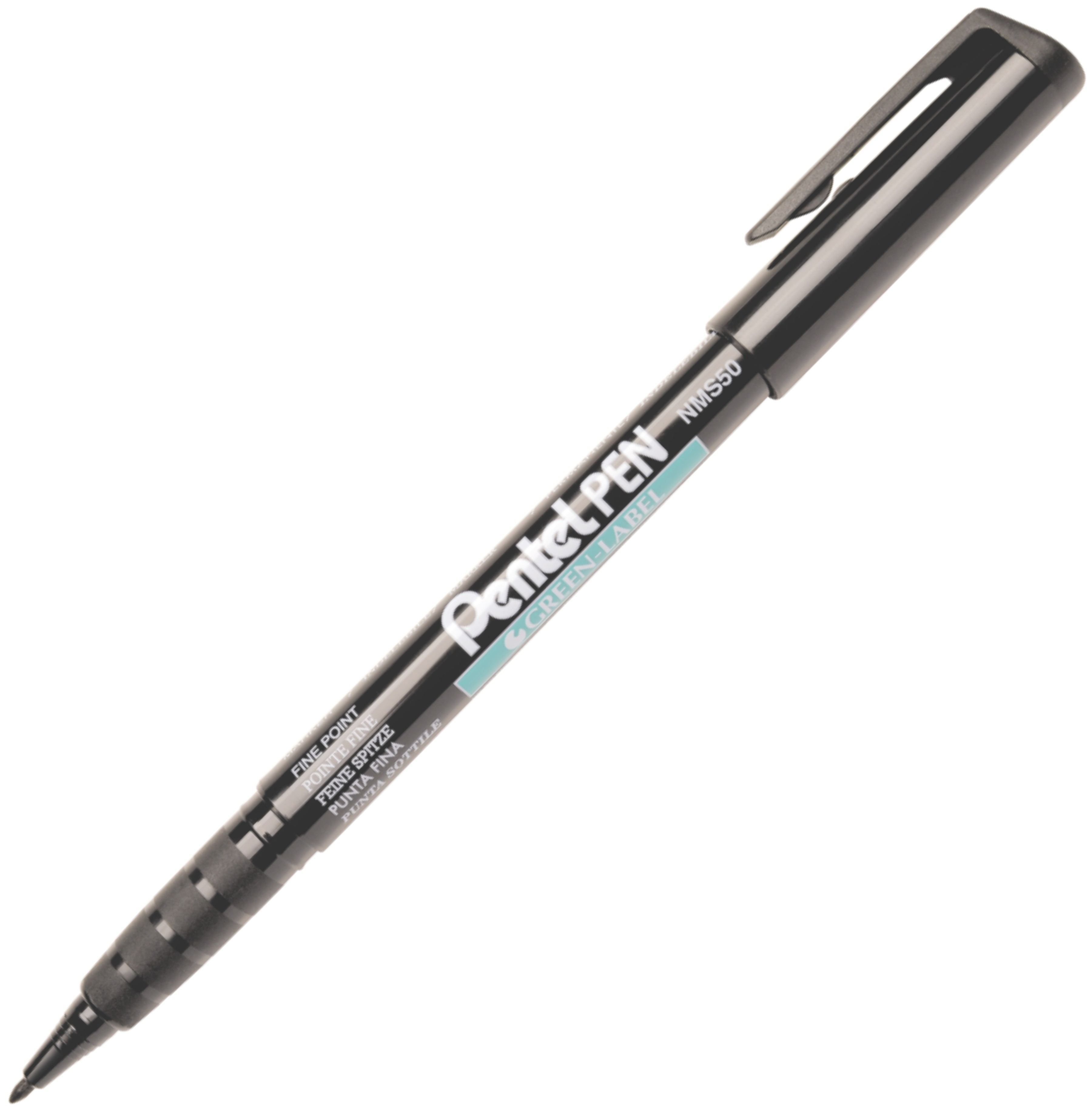 Marker z okrągłą końcówką Pentel nms50 czarny | eazbiuro.pl | Zyskaj więcej!