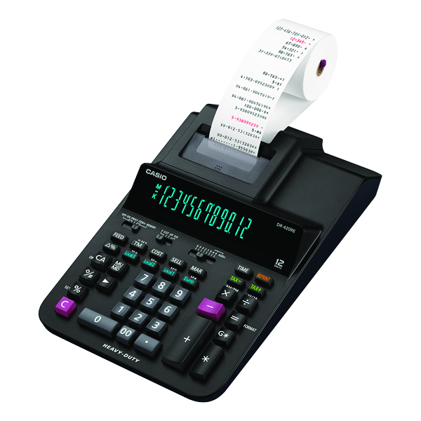 Kalkulator drukujący Casio dr-420re,12-cyfrowy, 205x377mm, czarny Kalkulator drukujący Casio dr-420re,12-cyfrowy, 205x377mm, czarny