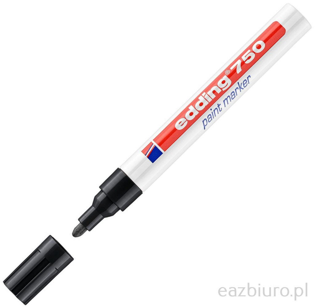 Marker olejowy Edding 750 gruby czarny