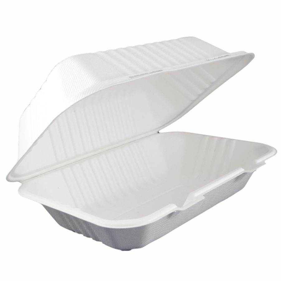 Lunch box z trzciny cukrowej 23x15 cm 1000ml 50 szt.