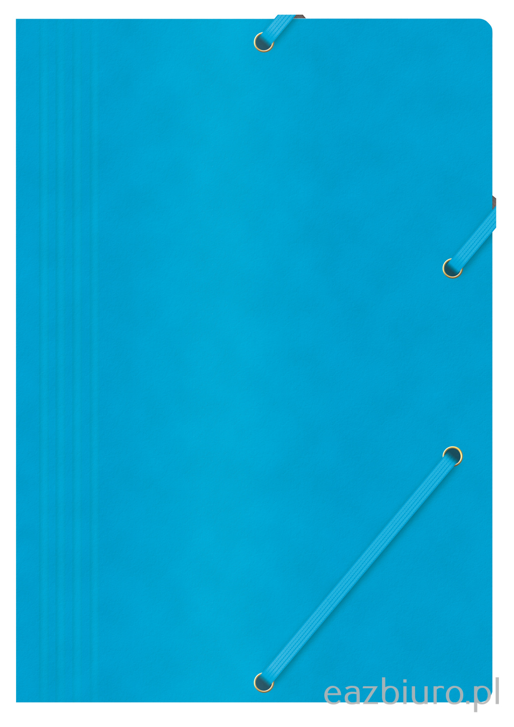 Teczka z gumką Office Products, preszpan, A4, 390gsm, 3-skrzydłowa, niebieska | eazbiuro.pl | Kup bez wahania!