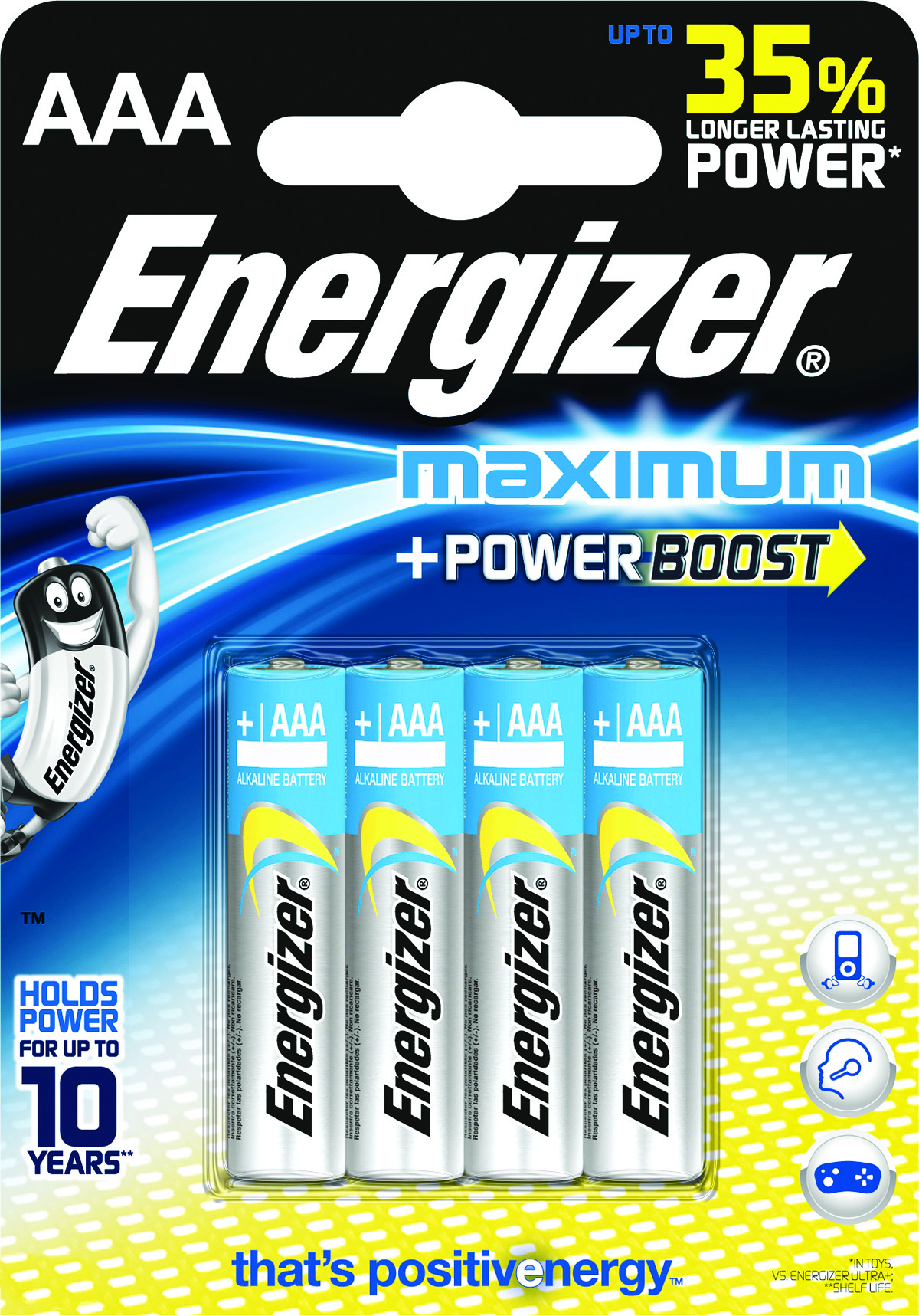 Bateria Energizer maximum, aaa, lr03, 1,5v, 4 sztuki