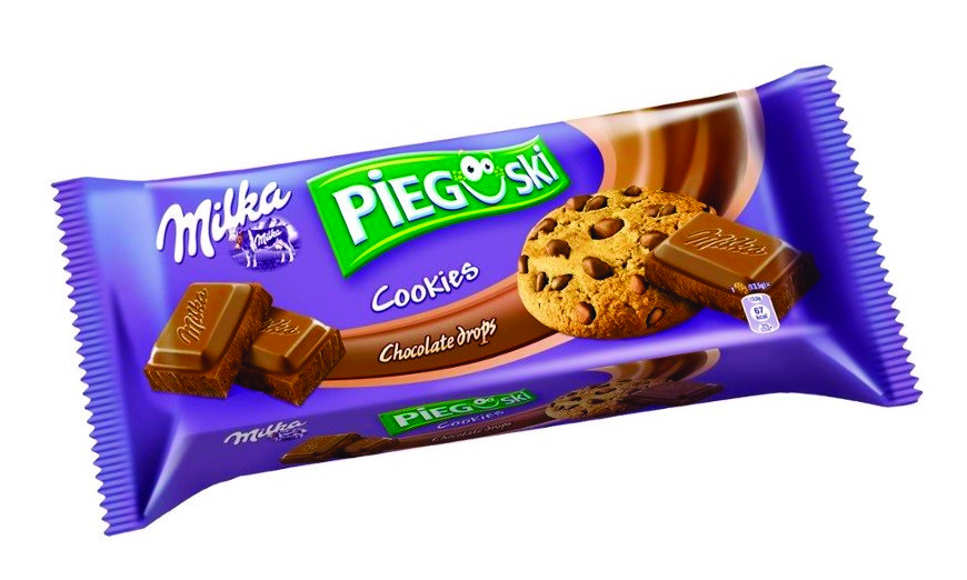 Ciasteczka pieguski milka z czekoladą