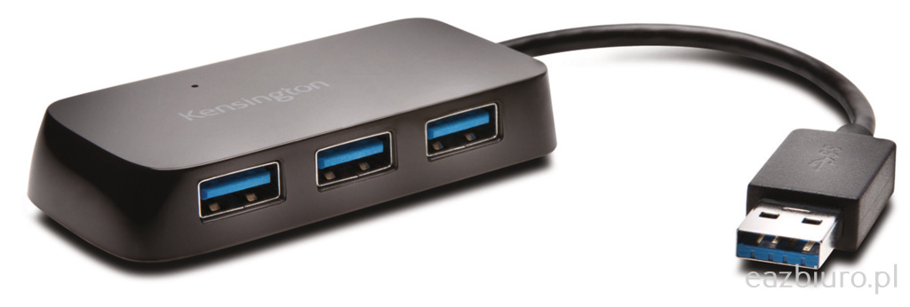 Hub usb Kensington uh4000, 4xusb 3.0, czarny