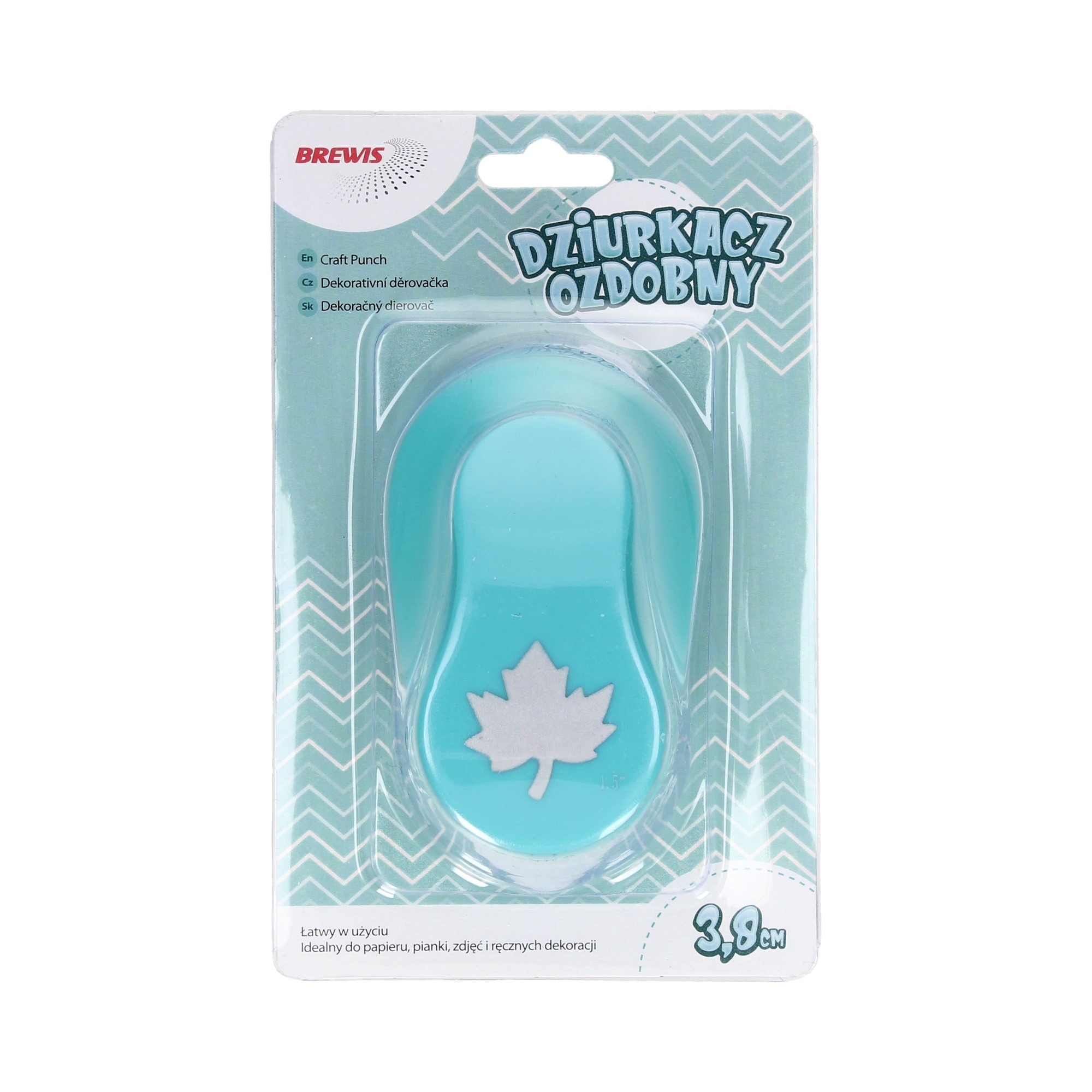 Dziurkacz ozdobny 3,8 cm liść do biura | eazbiuro.pl | Zamów rozsądnie!